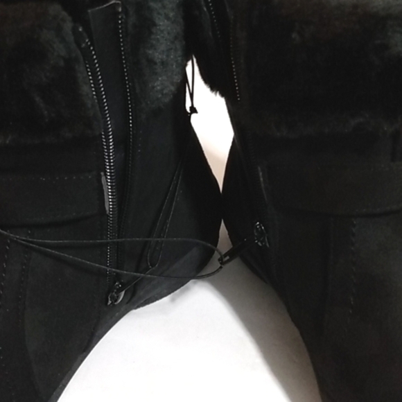 ALPINE WOODS BLACK FUR LINED SIDE ZIP ANKLE BOOTS SIZE 7 NWT - Picture 8 of 10